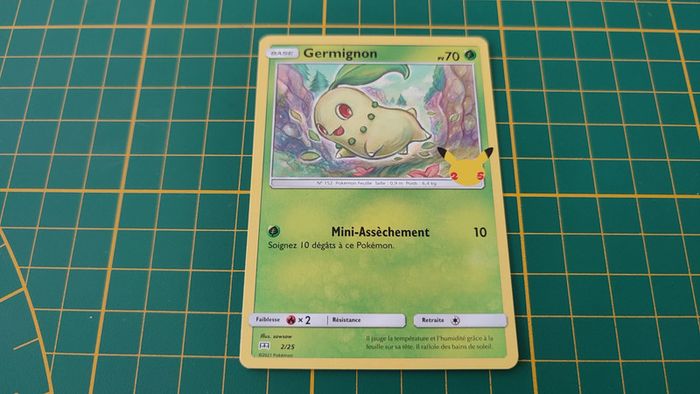 2/25 Carte Pokémon Germignon 2/25 Promo McDonald's 2021 25 ans #B91