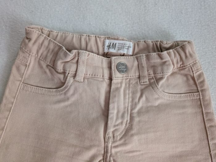 Short denim beige à dentelle - 92 - H&M - photo numéro 4