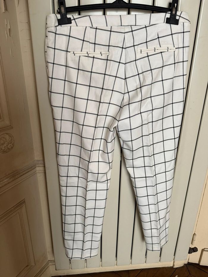 Pantalon cigarette à carreaux Kiabi 42 - photo numéro 2