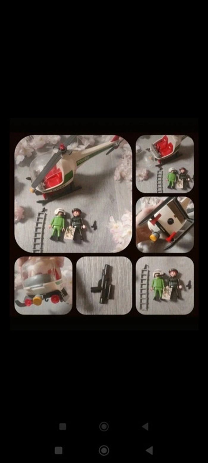 Playmobil hélicoptère polizei