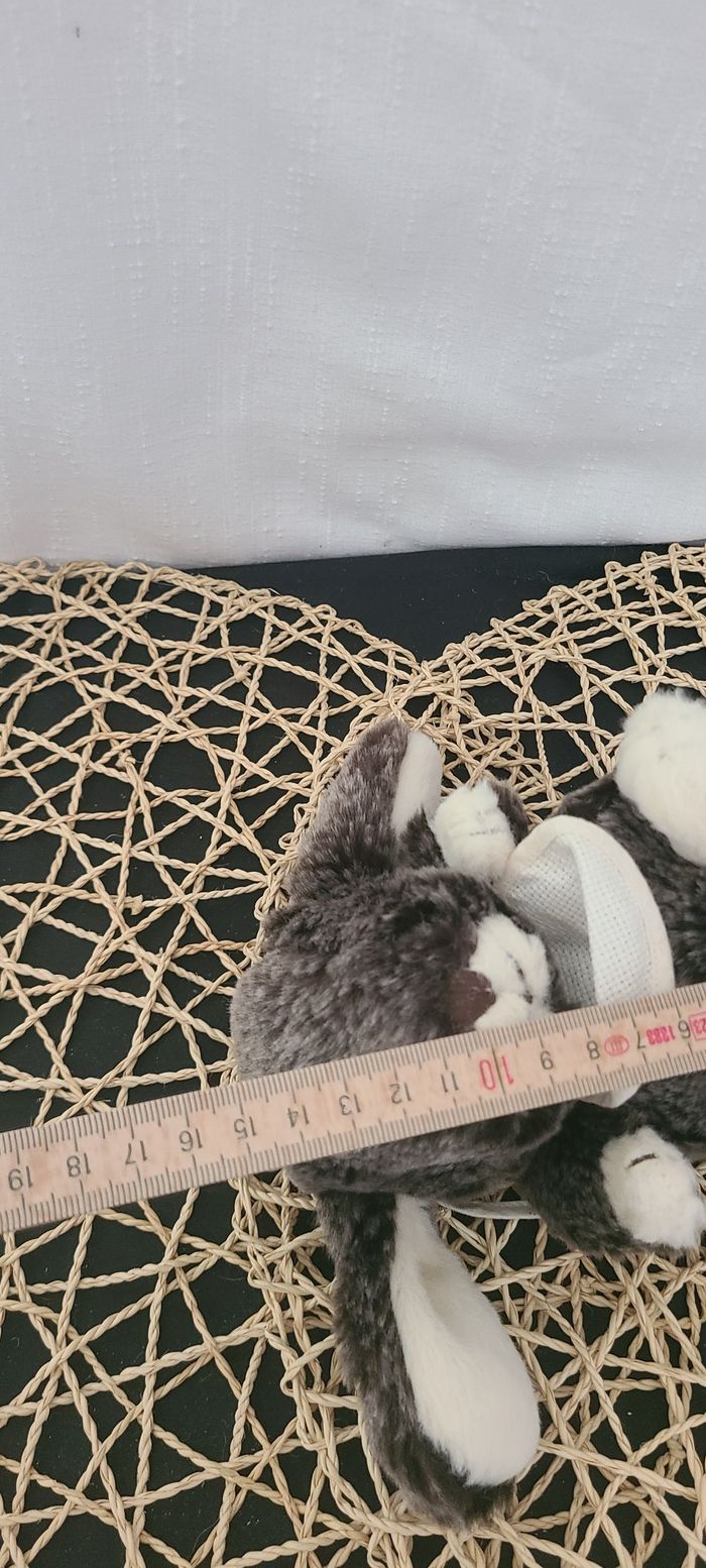 Doudou peluche lapin marron beige BUKOWSKI - photo numéro 2