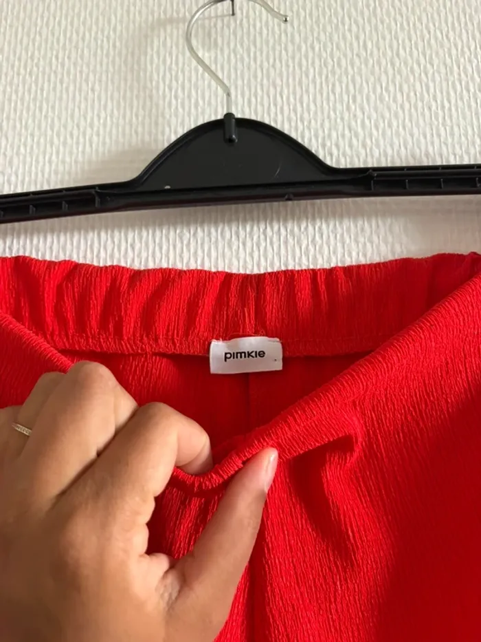 Pantalon fluide rouge - photo numéro 4