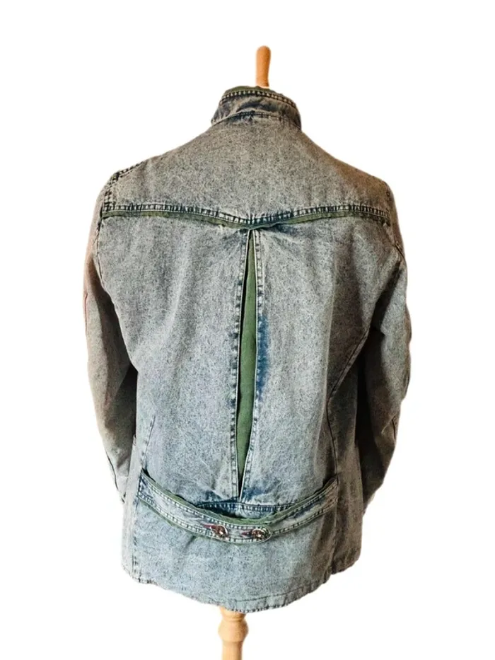 🔷🌿Veste jean Mustang vintage 90s Men’s Denim Jacket Alpine Trachten Y2K size M🌿🔷 - photo numéro 7
