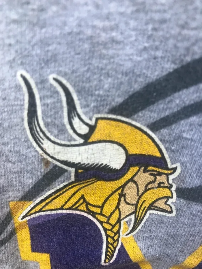 Reebok T-shirt NFL grey Minnesota Vikings Mens M - photo numéro 11