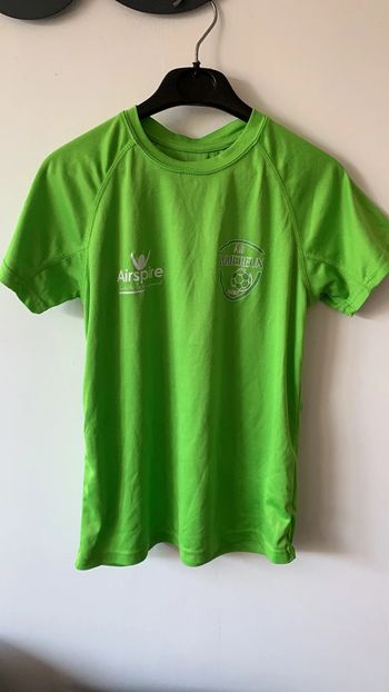 Tee shit vert football Wimereux 12 ans