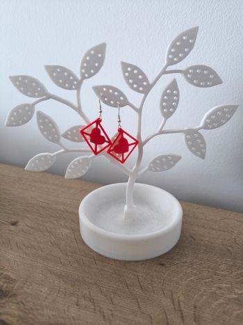 Boucles d'oreilles impression 3D 