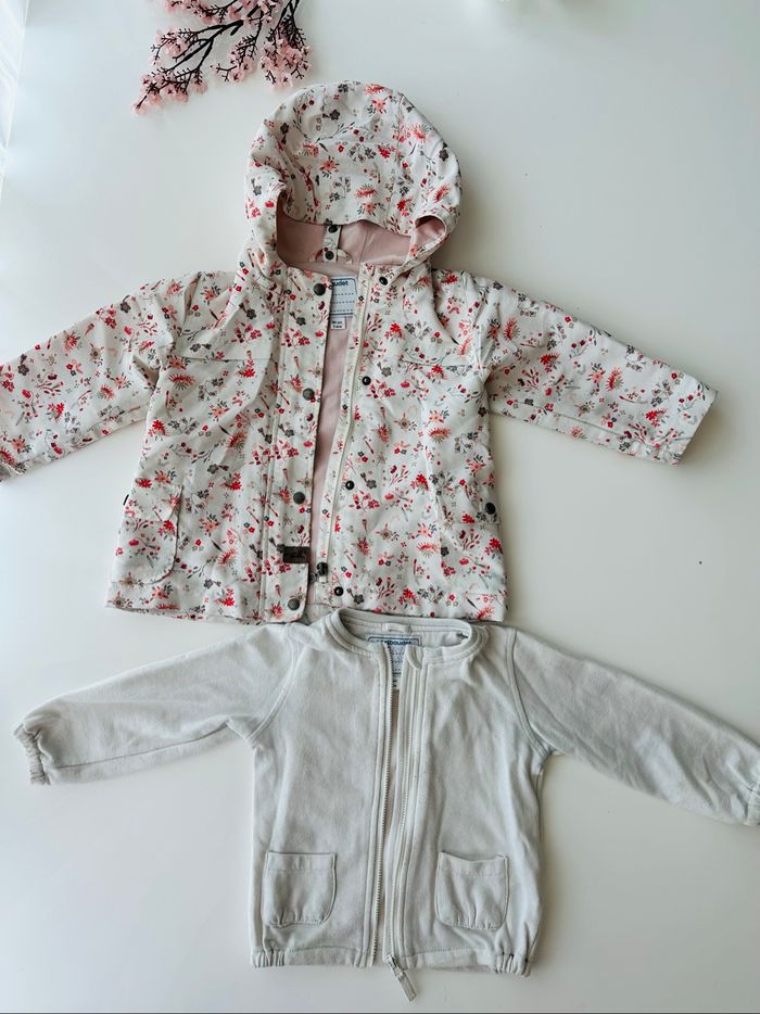 Parka/Veste fleurie 2 en 1 Vertbaudet fille 3 ans