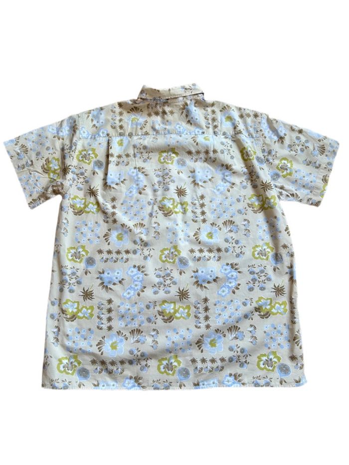 🌴🍋Chemise homme estivale vintage hawaïenne Hawaiian floral lemon shirt🍋🌴 - photo numéro 9