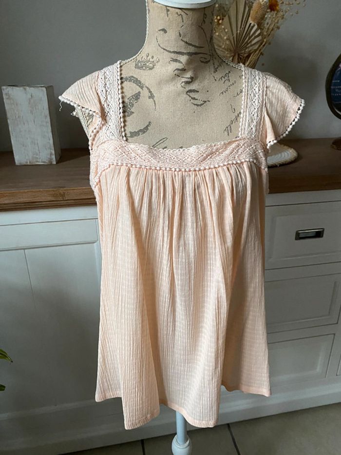 Tunique rose sans manches Kiabi