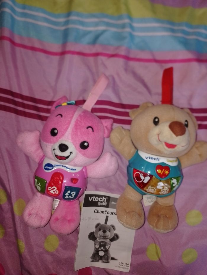 Chant ourson bleu et rose nina vtech - photo numéro 8