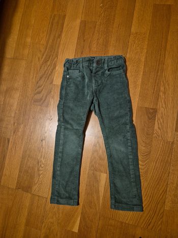 Pantalon velours vert taille 3 ans