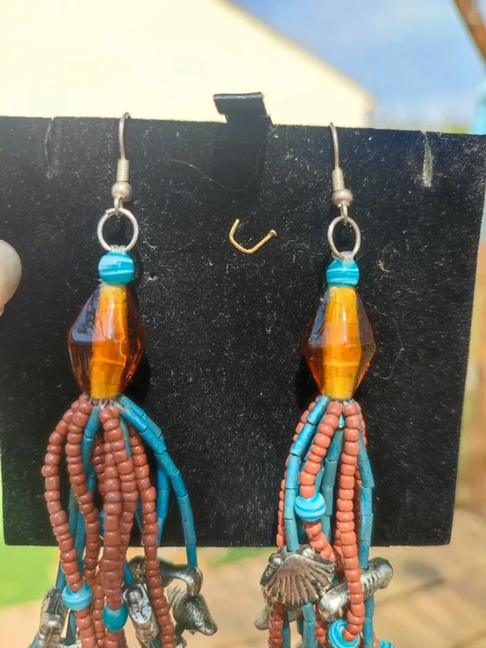 Boucles d'oreilles fantaisie - photo numéro 3