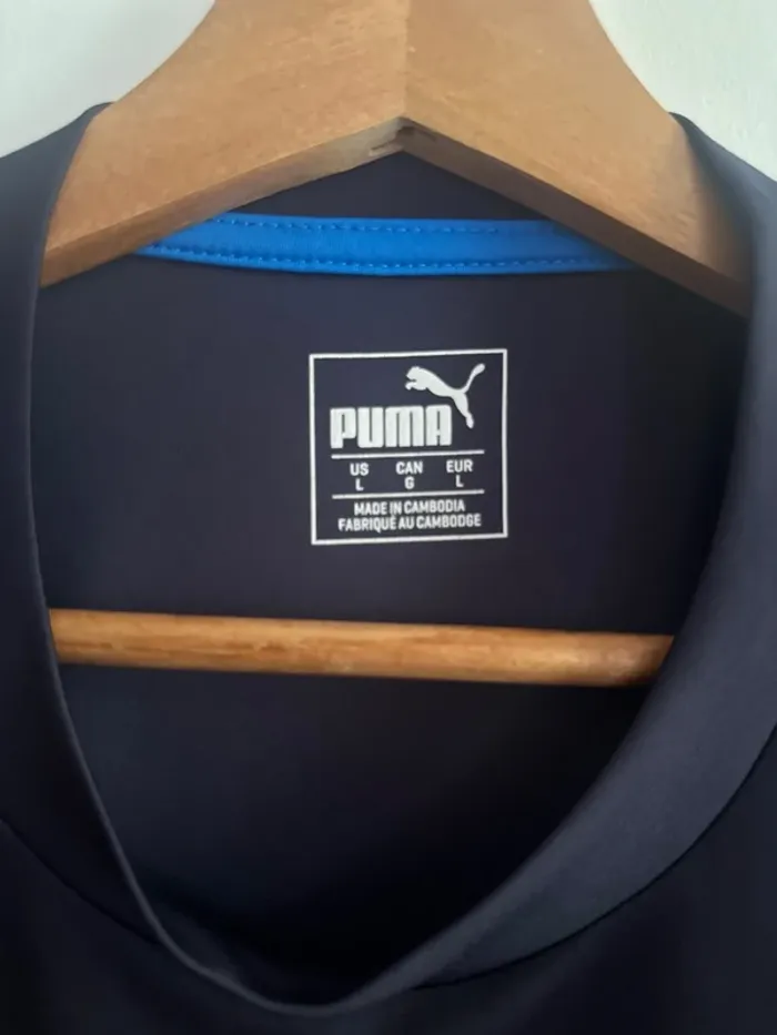 T-shirt homme Puma marine et bleu, taille M - photo numéro 2
