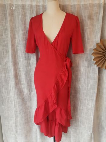 Magnifique robe portefeuille next beach neuve 36