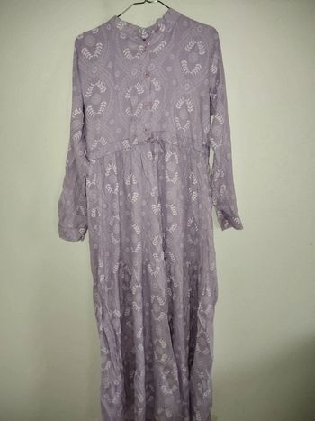 Robe longue violette taille 40