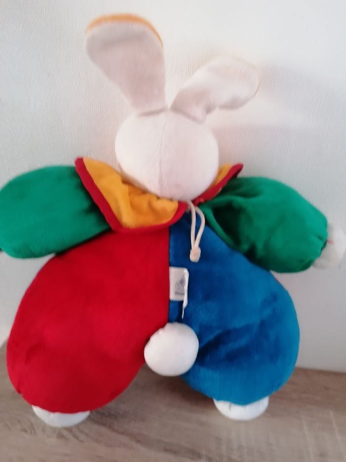 Doudou lapin hochet moulin roty vintage - photo numéro 2