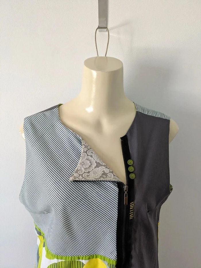 Robe d'été sans manches - Hippocampe - taille 44 - photo numéro 3