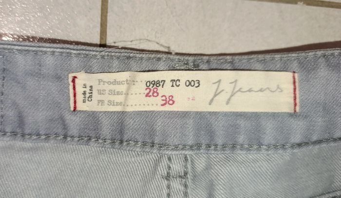 Mini short jeans gris 38 - photo numéro 3