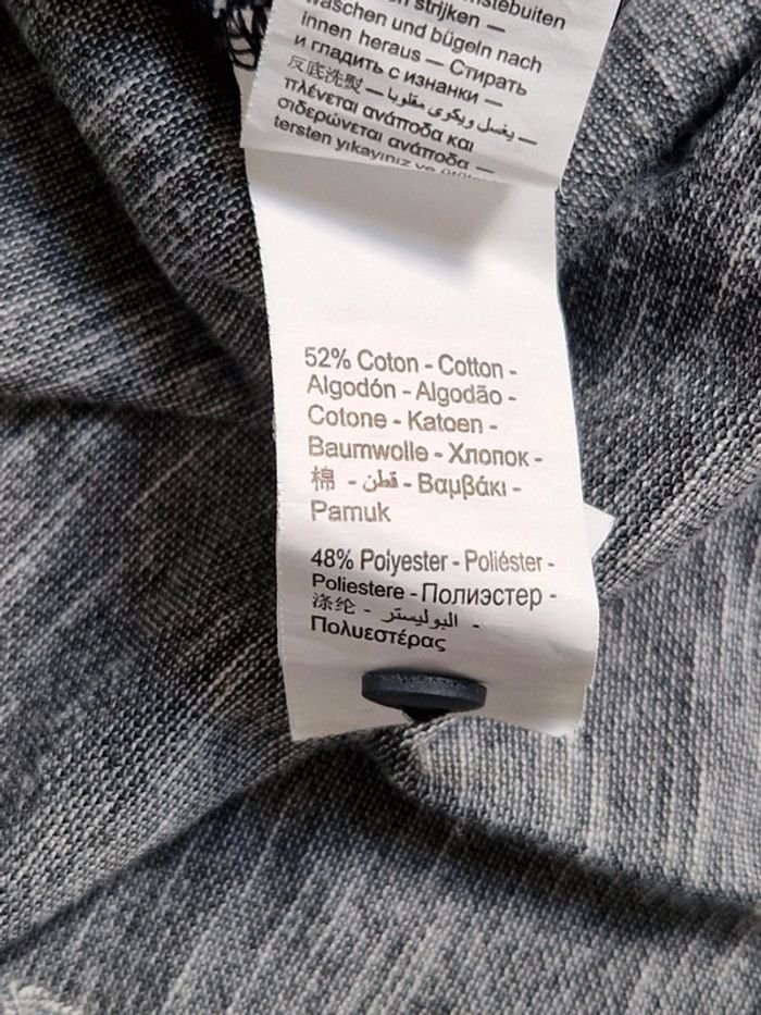 Polo noir et gris chiné Orchestra 8 ans manches longues - photo numéro 4