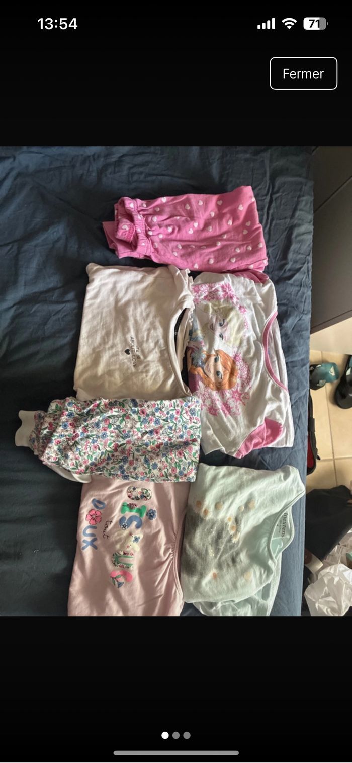 Lot pyjamas fille 4 ans