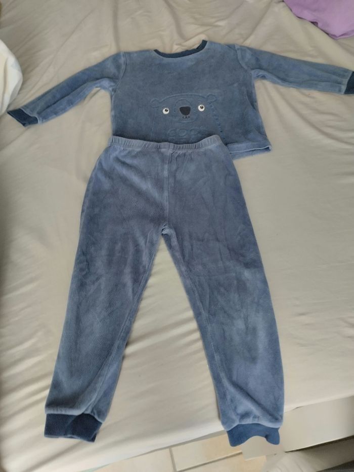 Pyjama velours Pocopiano taille 4 ans - photo numéro 2