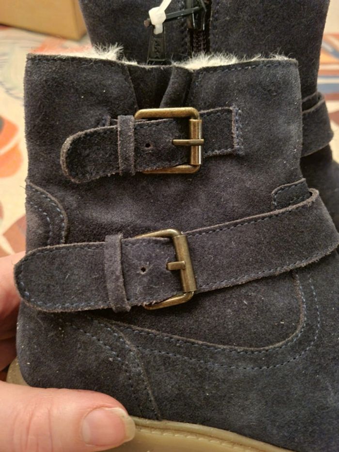 Bottines cuir fourrées neuves - photo numéro 5