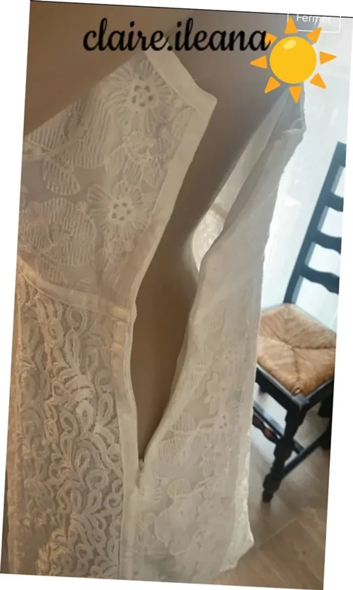 🛑robe blanche taille 38🛑 - photo numéro 4