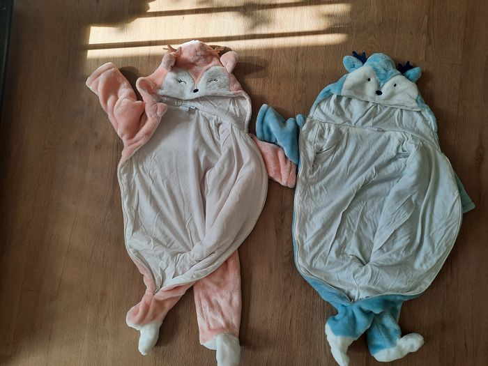 Combinaisons / surpyjamas jumixtes rose et bleu - photo numéro 3