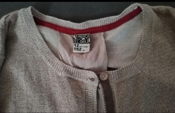 Gilet élégant dorée pailleté "Tape à l'œil" comme neuf