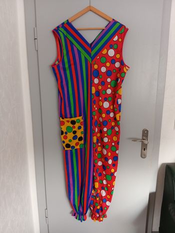 Combinaison clown multicolore t46 