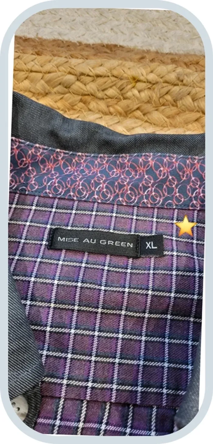 Chemise à carraux homme Mise au Green – Taille XL – Très bon état
- Violet - photo numéro 6
