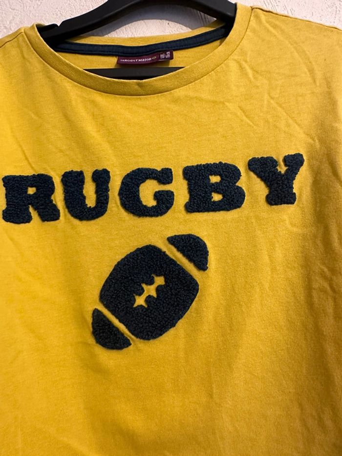 T-shirt jaune en coton manches longues imprimée garçon 6 ans Sergent major - photo numéro 5