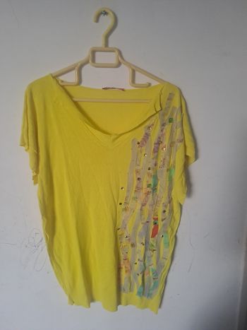 Haut jaune multicolore Anathea by Parakian