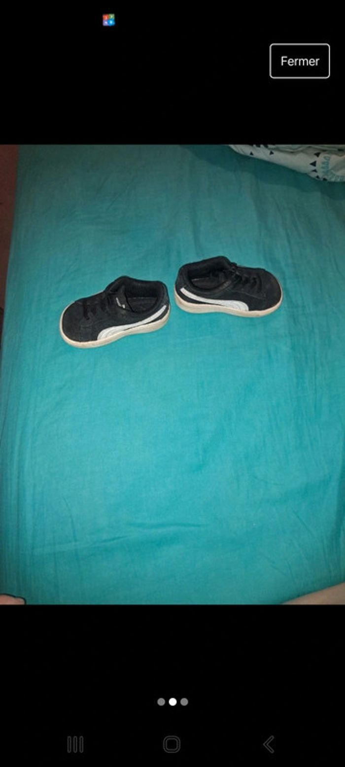 Lot 3 paires chaussures baskets bottines sandalestaille 20 - photo numéro 2