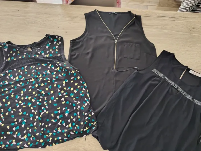 Lot 3 débardeurs femme T40