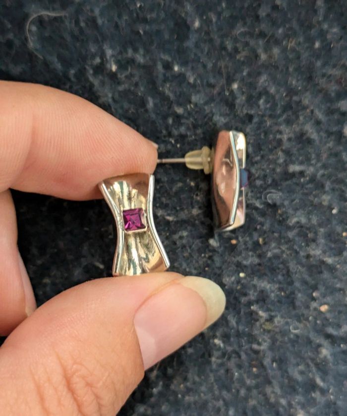 Petites boucles a strass