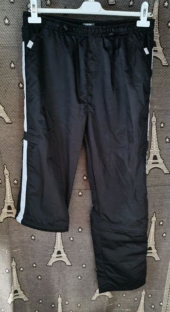 Pantalon noir transformable en pantacourt taille XL