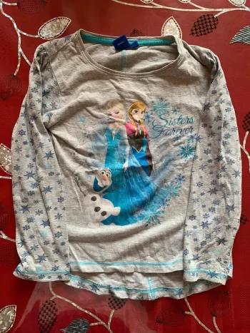 Tee-shirt reine des neiges fille 6 ans Disney