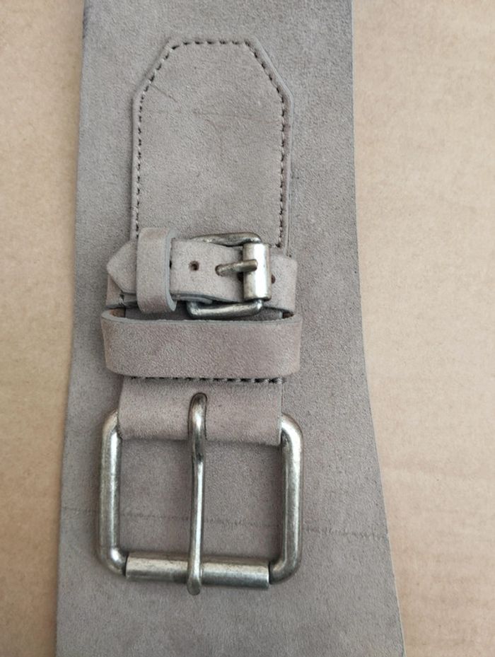 Ceinture longueur 85 beige croûte de cuir de vachette Voodoo - photo numéro 2