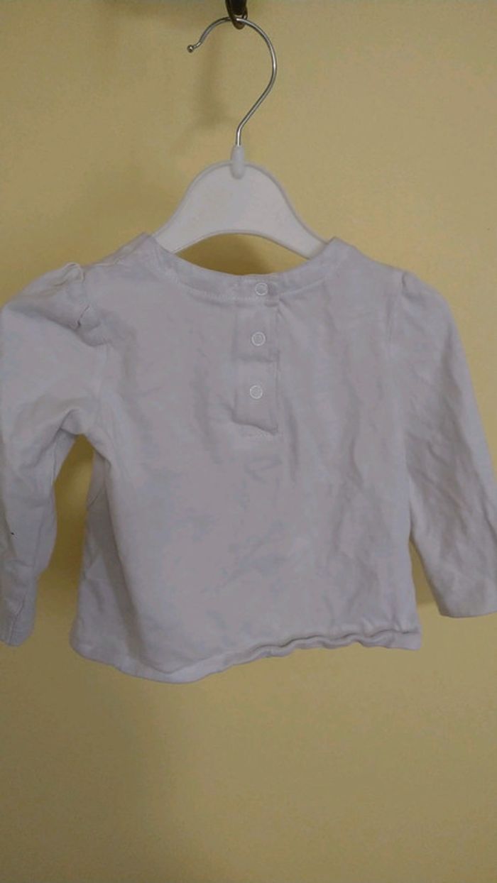 Maillot manches longues taille 9 mois (71cm) marque DPAM en très bon état. - photo numéro 2