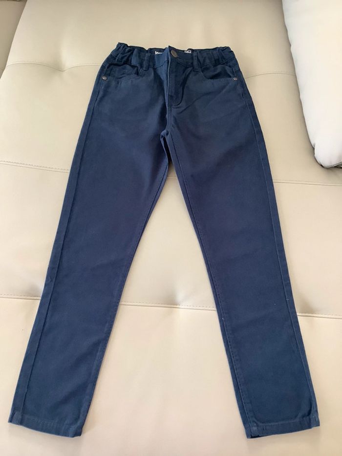 Jean bleu marine Régular 10 ans taille réglable