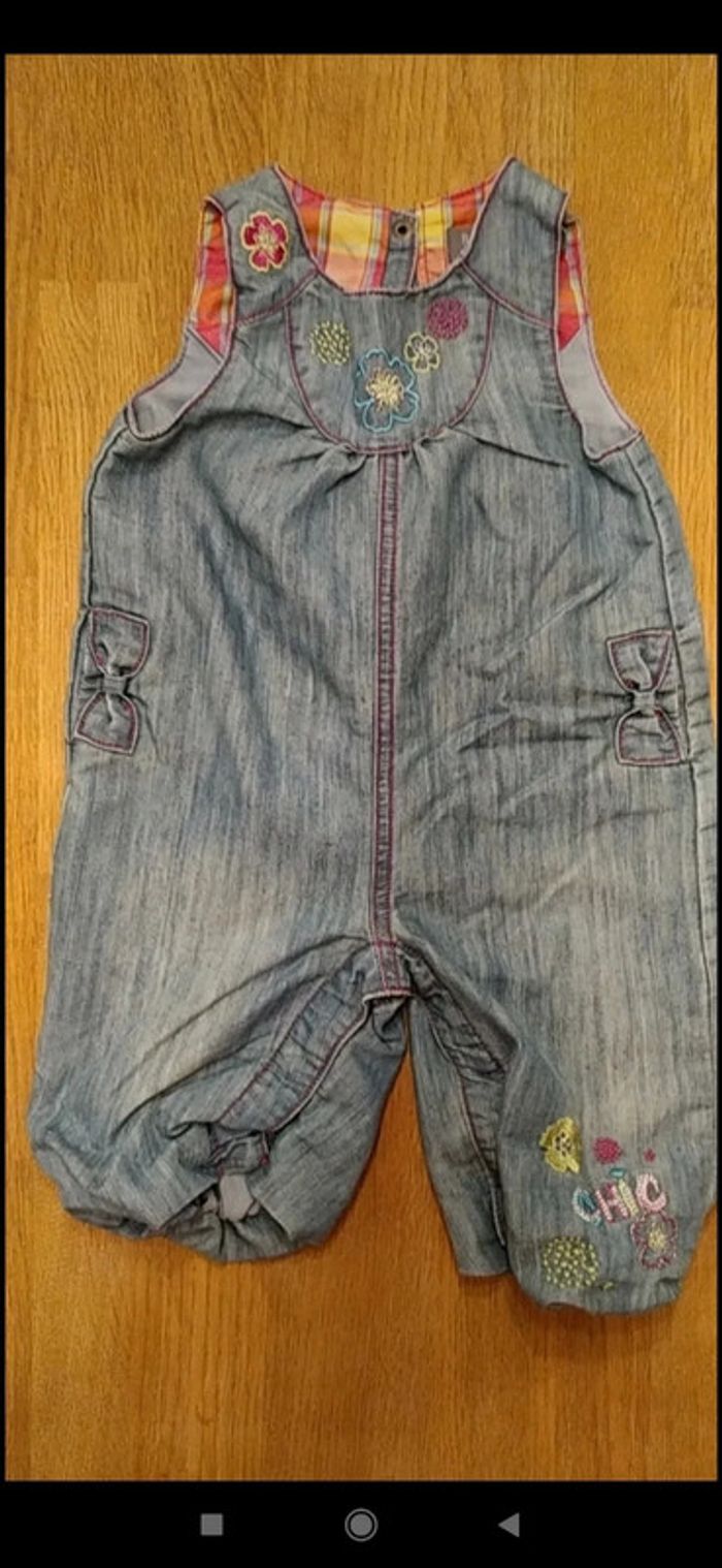 Salopette et veste en jean's 12 mois - photo numéro 5