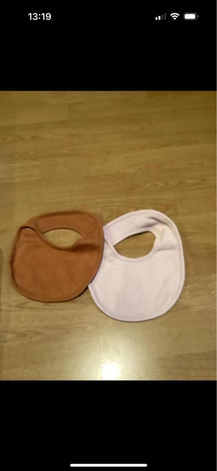 Lot de 2 bavoirs bébé fille - photo numéro 4