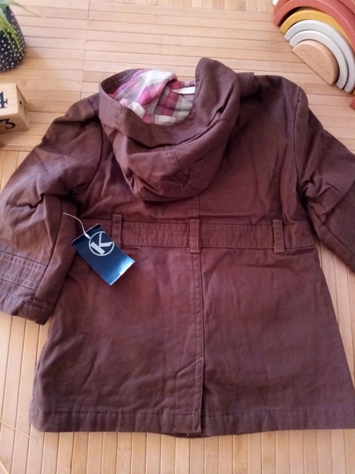 Trench caban marron kiabi 2ans fille - photo numéro 2