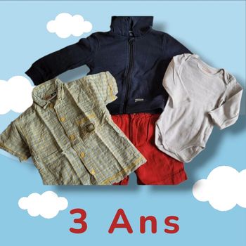 Lot de 4 vêtements 3ans 👦