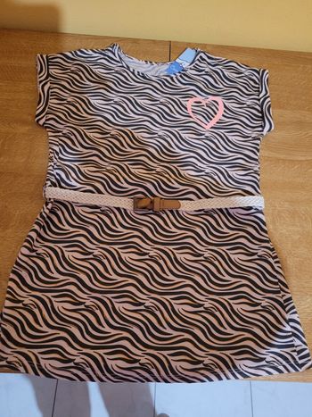 Jolie tunique fille avec ceinture 10 ans