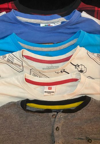 lot de 5 t-shirts et 1 pyjama garçon 10 ans • lot 6 pièces garçon taille 10 ans.