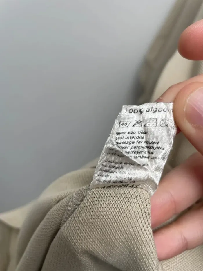 Beige polo Lacoste Mens Size 4 - photo numéro 8