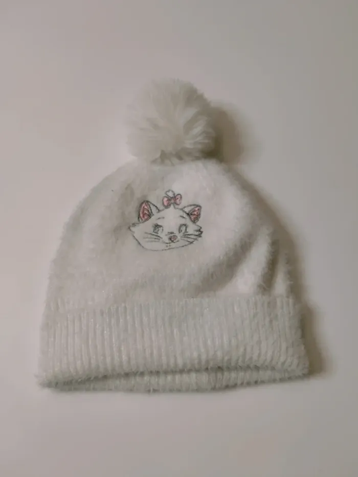 Bonnet bébé blanc Disney Marie (Les Aristochats) - photo numéro 2
