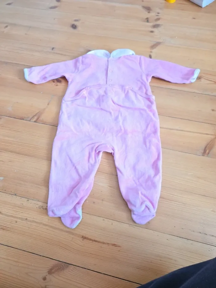 Lot de 3 pyjamas velours 9 mois - photo numéro 5
